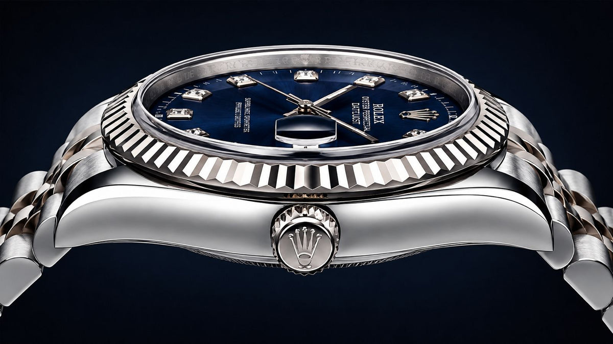 Rolex Datejust Blue Dial Diamond Markers Jubilee Bracelet