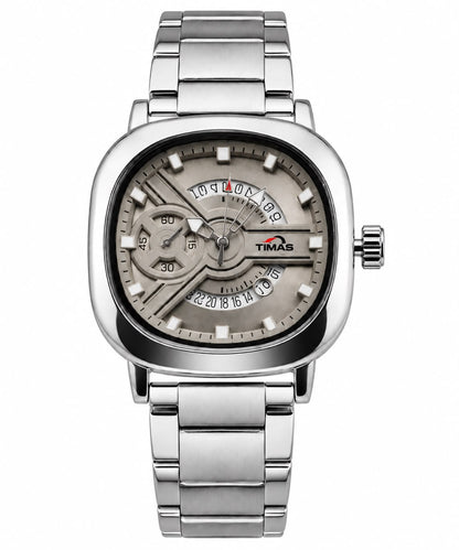 TIMAS Silver Classic Chronograph Stainless Steel Watch