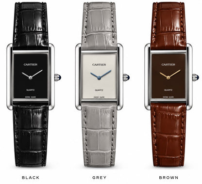 Cartier Tank Classic Black Dial Gold Case Watch