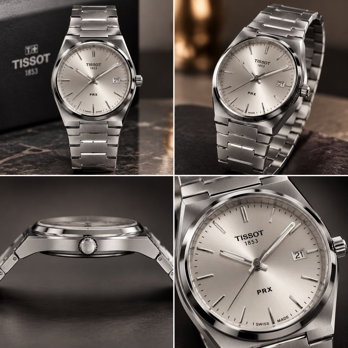 Tissot PRX Classic Silver Dial Stainless Steel Watch