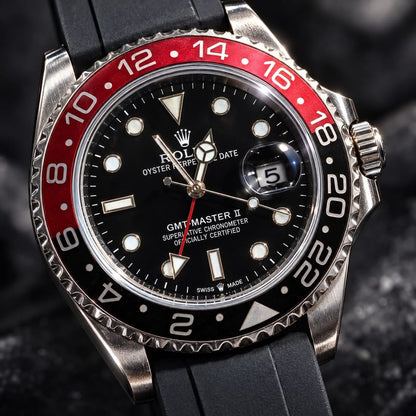 Rolex GMT-Master II Black & Red Bezel Watch